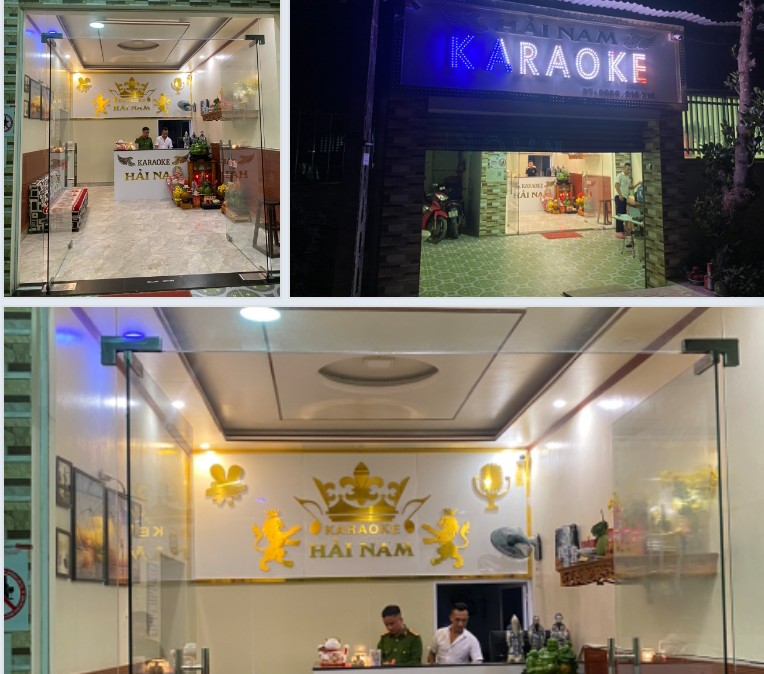 Phát hiện Cơ sở kinh doanh Karaoke Hải Nam (Kiến Thụy) vi phạm một số quy định về kinh doanh có điều kiện về ANTT 